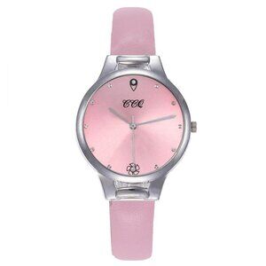 Rhinestone Dial Wristwatch